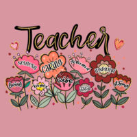 Teacher Flowers T99-019 - Adult Cooling Performance Long Sleeve Tee Design