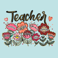 Teacher Flowers T99-019 - Adult Cooling Performance Short Sleeve Tee Design