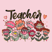 Teacher Flowers T99-019 - Heavy Blend Crewneck Sweatshirt Design