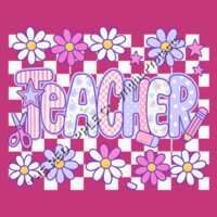 Teacher Retro Checkered T99-023 - Adult Cooling Performance Short Sleeve Tee Design