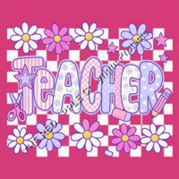 Teacher Retro Checkered T99-023 - Adult Softstyle ® T Shirt Design