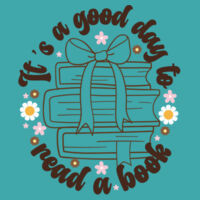 Good Day to Read a Book T99-029 - Adult Cooling Performance Long Sleeve Tee Design