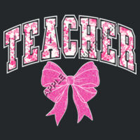 Cute Teacher Bow T99-018 - Heavy Blend Crewneck Sweatshirt Design