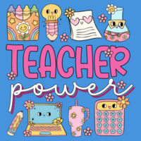 Teacher Power T99-040 - Adult Cooling Performance Long Sleeve Tee Design