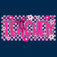 Teacher Checkered T99-064 - Adult Cooling Performance Short Sleeve Tee Design