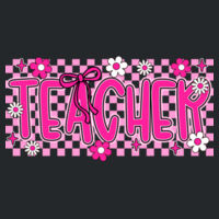 Teacher Checkered T99-064 - Heavy Blend Crewneck Sweatshirt Design