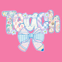 Teacher Coquette Pastels T99-071 - Adult Softstyle ® T Shirt Design