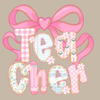 Teacher Coquette Pastels T99-072 - Adult Softstyle ® T Shirt Design