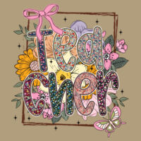 Teacher Vintage Flowers T99-074 - Adult Cooling Performance Short Sleeve Tee Design