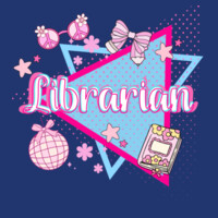 Librarian Pink 84-004 - Heavy Blend Crewneck Sweatshirt Design