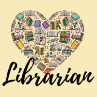 Librarian Heart 84-008 - Adult Cooling Performance Long Sleeve Tee Design