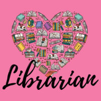 Librarian Heart 84-008 - Adult Softstyle ® T Shirt Design