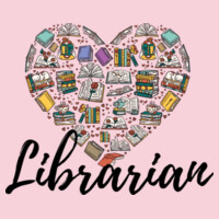 Librarian Heart 84-008 - Heavy Blend Crewneck Sweatshirt Design