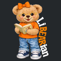 LiBEARian Orange and White 84-010 - Adult Softstyle ® T Shirt Design
