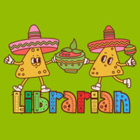 Librarian Nachos 84-012 - Adult Cooling Performance Long Sleeve Tee Design