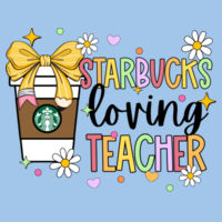 Teacher Loving Starbucks 99-125 - Heavy Blend Crewneck Sweatshirt Design