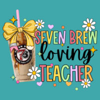Seven Brew Loving Teacher 99-126 - Adult Cooling Performance Short Sleeve Tee Design