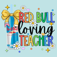 Red Bull Loving Teacher - 99-133 - Adult Cooling Performance Long Sleeve Tee Design