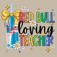 Red Bull Loving Teacher - 99-133 - Adult Softstyle ® T Shirt Design