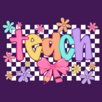 Teach Flowers 99-135 - Adult Cooling Performance Long Sleeve Tee Design
