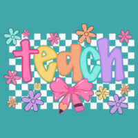 Teach Flowers 99-135 - Adult Cooling Performance Short Sleeve Tee Design