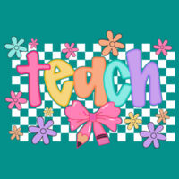 Teach Flowers 99-135 - Adult Softstyle ® T Shirt Design