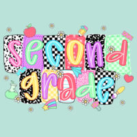 Second Grade Squares 89-032 - Adult Cooling Performance Long Sleeve Tee Design