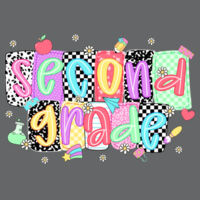 Second Grade Squares 89-032 - Heavy Blend Crewneck Sweatshirt Design