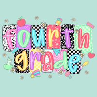 Fourth Grade Squares 89-034 - Adult Cooling Performance Long Sleeve Tee Design