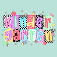 Kindergarten Squares 96-126 - Adult Cooling Performance Long Sleeve Tee Design