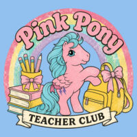 Pink Pony Teacher Club 99-204 - Adult Cooling Performance Long Sleeve Tee Design