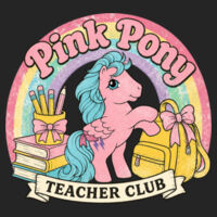Pink Pony Teacher Club 99-204 - Adult Cooling Performance Short Sleeve Tee Design