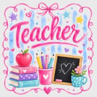 Teacher Stamp 99-139 - Adult Cooling Performance Long Sleeve Tee Design