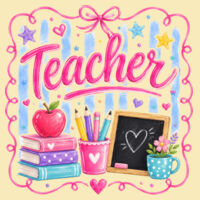 Teacher Stamp 99-139 - Adult Cooling Performance Short Sleeve Tee Design