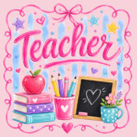 Teacher Stamp 99-139 - Heavy Blend Crewneck Sweatshirt Design