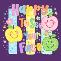 Happy To See Your Face Lines 99-140 - Adult Softstyle ® T Shirt Design