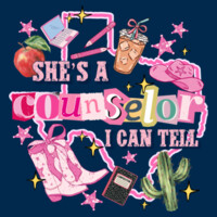 She's a Counselor I can Tell - Adult Cooling Performance Long Sleeve Tee Design
