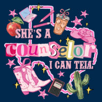 She's a Counselor I can Tell - Adult Cooling Performance Short Sleeve Tee Design
