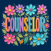 Counselor Flowers Faux Paint 84-301 - Adult Cooling Performance Short Sleeve Tee Design