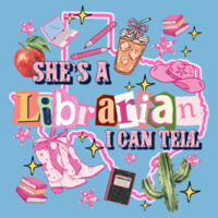 She's a Librarian I can Tell 84-028 - Adult Softstyle ® T Shirt Design