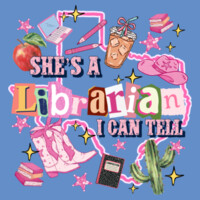 She's a Librarian I can Tell 84-028 - Heavy Blend Crewneck Sweatshirt Design