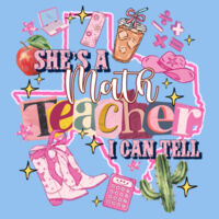 She's a Math Teacher 83-001 - Adult Cooling Performance Short Sleeve Tee Design