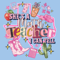 She's a Math Teacher 83-001 - Heavy Blend Crewneck Sweatshirt Design