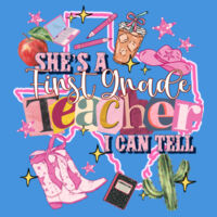She's a First Grade Teacher 89-105 - Adult Cooling Performance Short Sleeve Tee Design