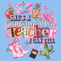 She's a Kindergarten Teacher 96-156 - Adult Cooling Performance Long Sleeve Tee Design