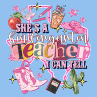 She's a Kindergarten Teacher 96-156 - Adult Cooling Performance Long Sleeve Tee Design