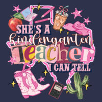 She's a Kindergarten Teacher 96-156 - Adult Softstyle ® T Shirt Design