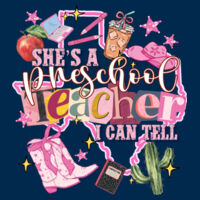 She's a Preschool Teacher - Adult Cooling Performance Short Sleeve Tee Design