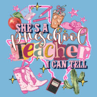 She's a Preschool Teacher - Adult Softstyle ® T Shirt Design