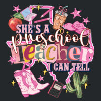She's a Preschool Teacher - Heavy Blend Crewneck Sweatshirt Design